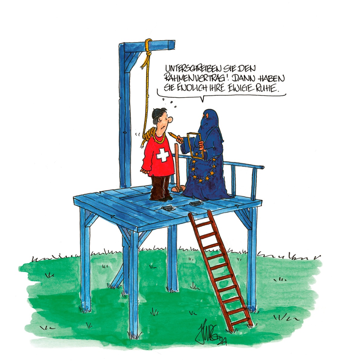 Karikatur Jürg Kühni